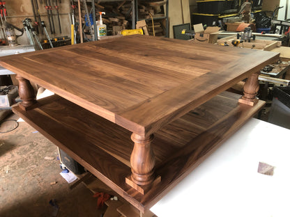 Custom Wooden Square Coffee Table