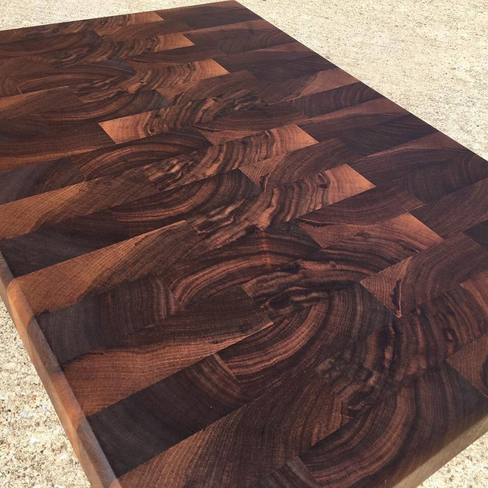 Checkerboard Butcher Block  Handcrafted Hardwood End Grain Cutting Bo – B  Squared Woodworx