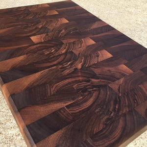 28x20x2.5” Beautiful Solid Walnut End Grain Handmade Butcher Block Cutting Board - 1 Year Warranty