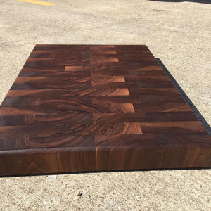 28x20x2.5” Beautiful Solid Walnut End Grain Handmade Butcher Block Cutting Board - 1 Year Warranty
